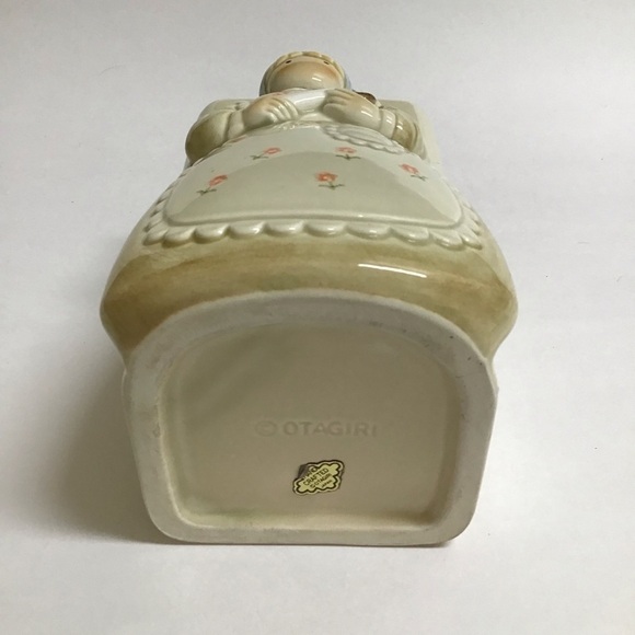 Otagiri 6" Vase Planter Sponge Holder Woman w/Rolling Pin Utensils Japan Vintage - Picture 10 of 14